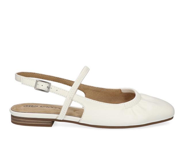 Women's Easy Street Blake Flat Sandals in White color