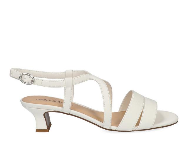 Women's Easy Street Blissful Dress Sandals in White color