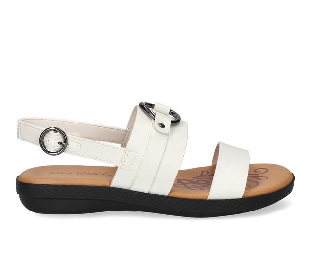 Women's Easy Street Cohen Sandals in White color