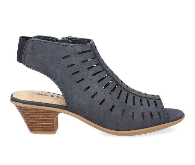 Women's Easy Street Elevate Dress Sandals in Navy color