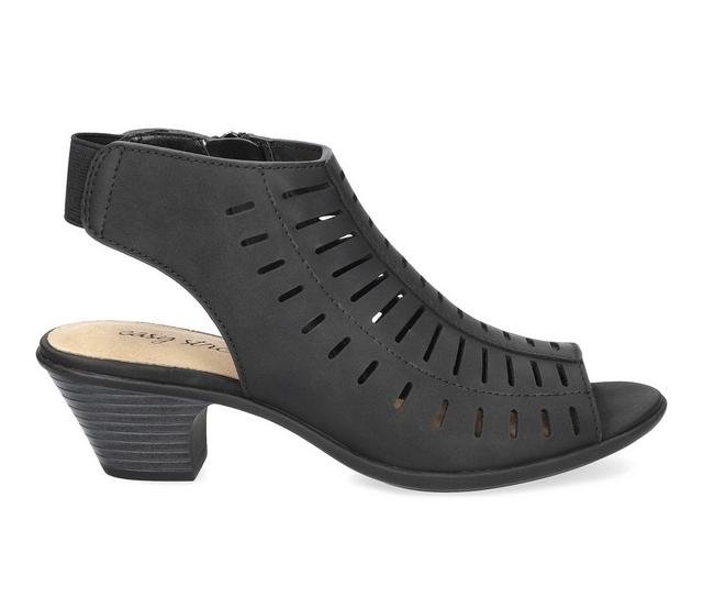 Women's Easy Street Elevate Dress Sandals in Black color