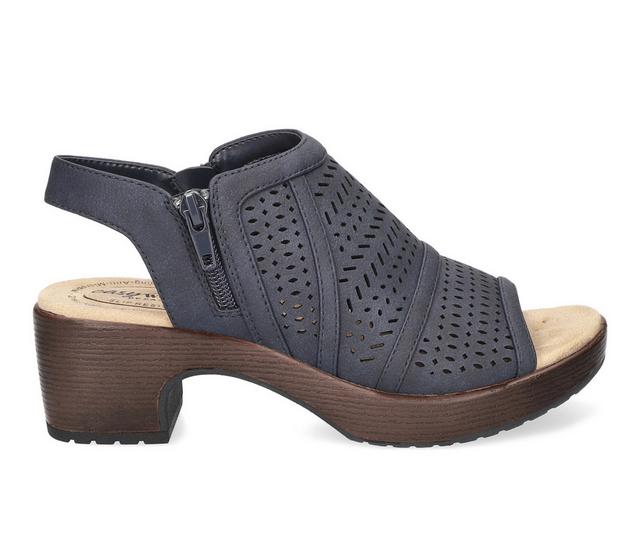 Women's Easy Street Evan Dress Sandals in Navy color