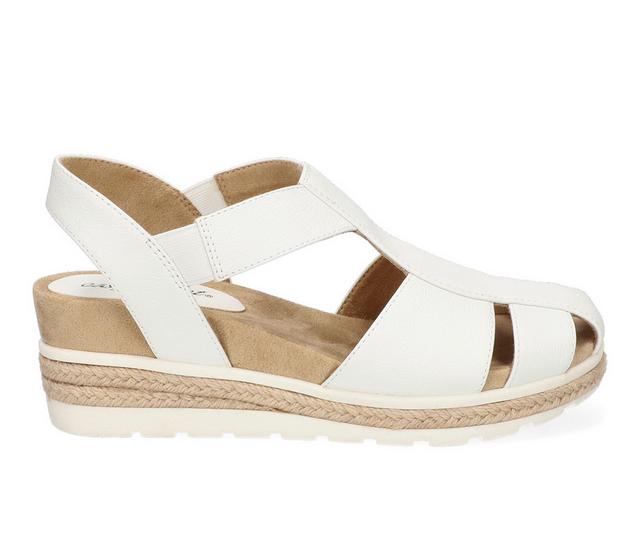 Women's Easy Street Freeport Wedges in White color