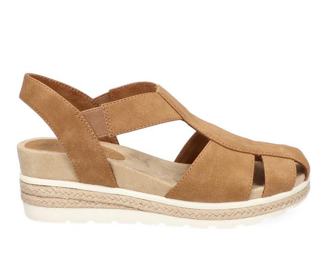 Women's Easy Street Freeport Wedges in Tan color