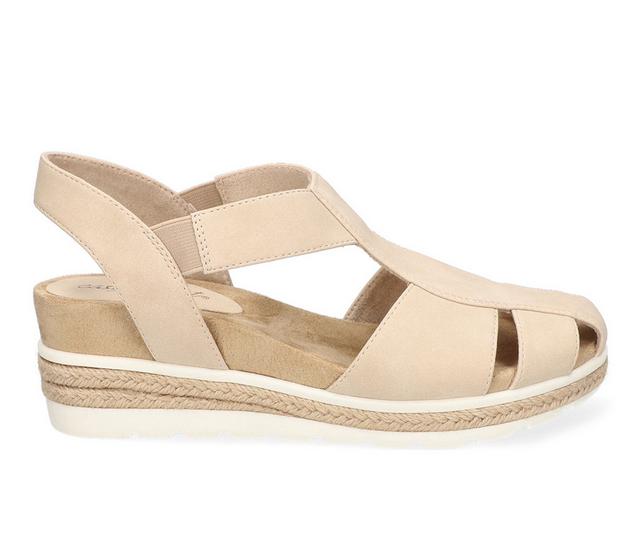 Women's Easy Street Freeport Wedges in Bone color