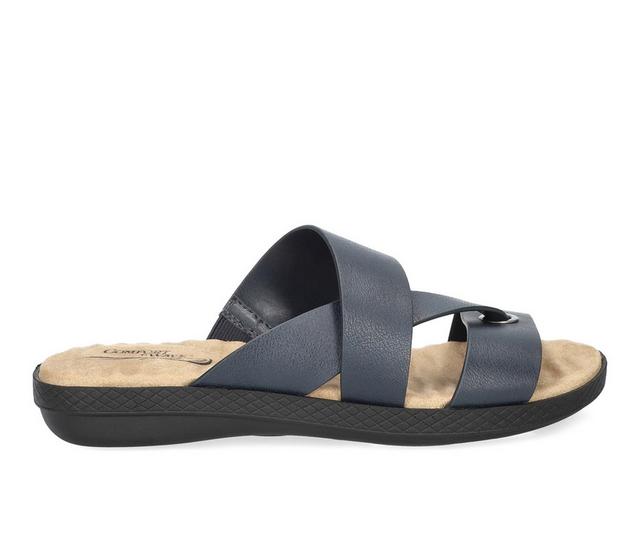 Women's Easy Street Gulf Sandals in Navy color