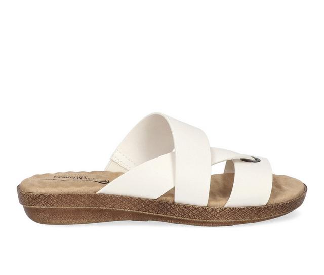 Women's Easy Street Gulf Sandals in White color