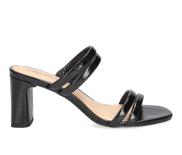 Women's Easy Street Jemma Dress Sandals in Black Patent color