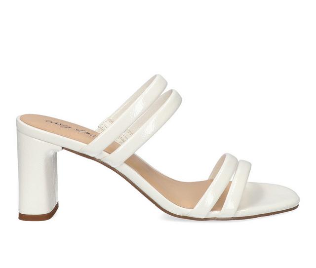 Women's Easy Street Jemma Dress Sandals in White Patent color