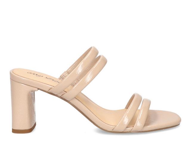 Women's Easy Street Jemma Dress Sandals in Nude Patent color