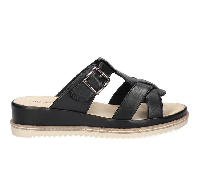 Women's Easy Street Joby Wedges in Black color