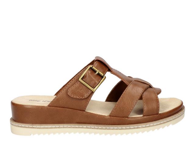 Women's Easy Street Joby Wedges in Tan color