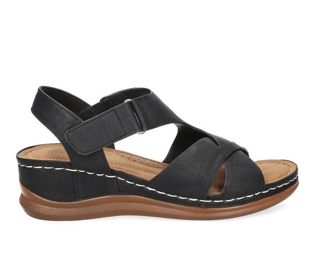 Women's Easy Street Lani Wedges in Black color
