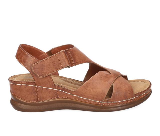 Women's Easy Street Lani Wedges in Tan color