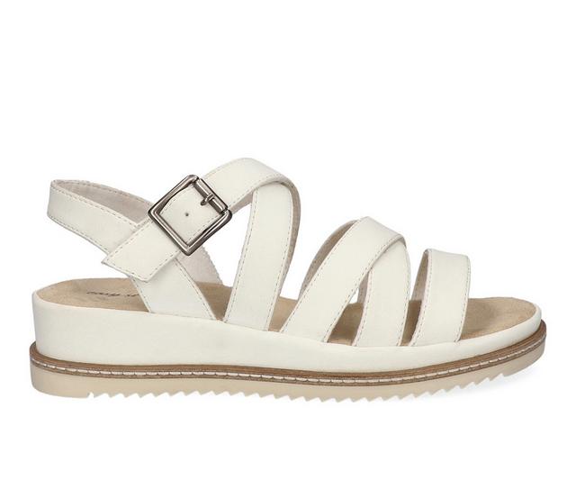 Women's Easy Street Madeline Wedges in White color