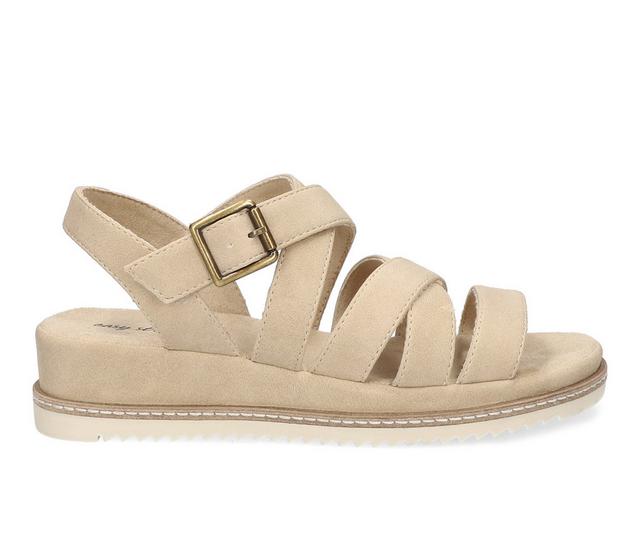 Women's Easy Street Madeline Wedges in Beige color