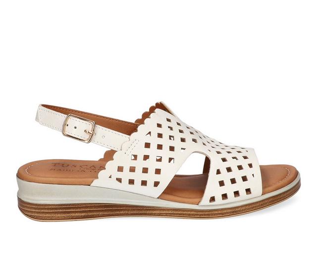 Women's Easy Street Martella Wedges in White color