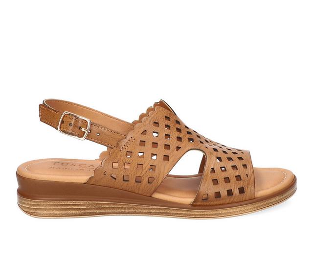 Women's Easy Street Martella Wedges in Cognac color