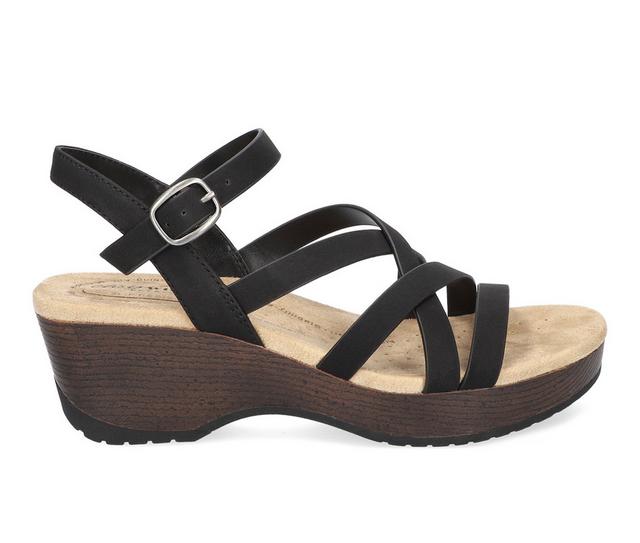 Women's Easy Street Monroe Wedges in Black color