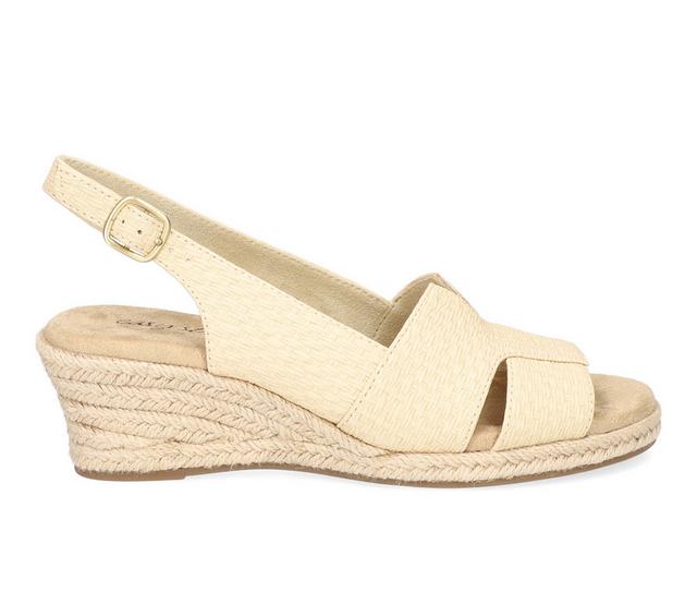 Easy Street Resort Wedges in Natural Woven color