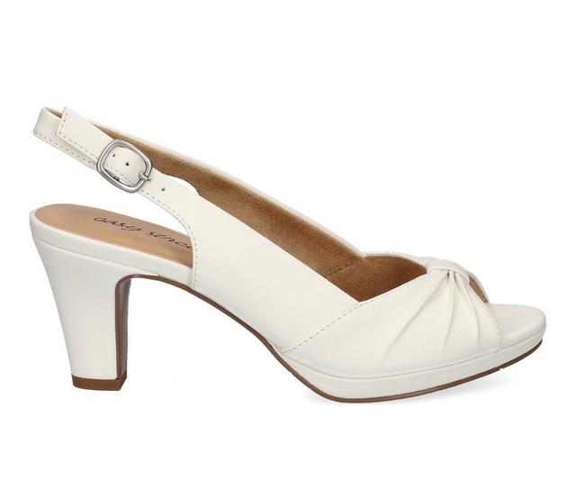 Women's Easy Street Saturn Dress Sandals in White color