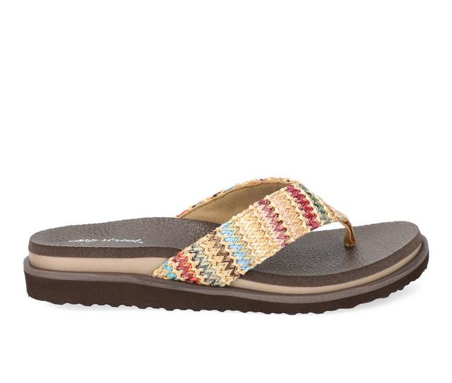 Easy Street Whimsy Flip-Flops in Multi Woven color