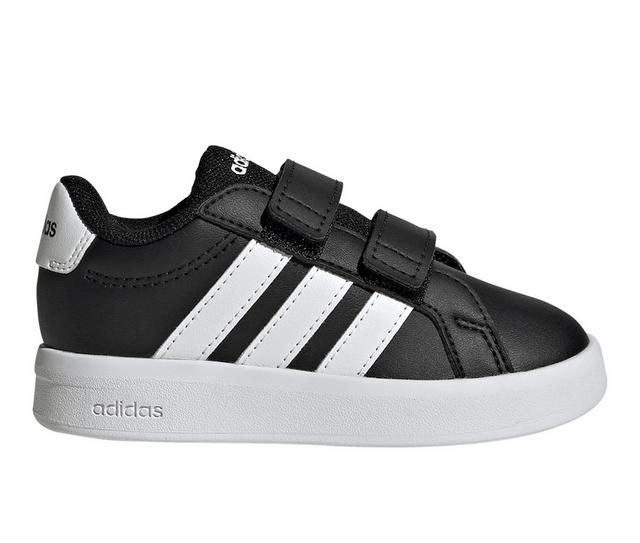 Kids' Adidas Infant & Little Kid Grand Court 3.0 Sneakers in Black/White color