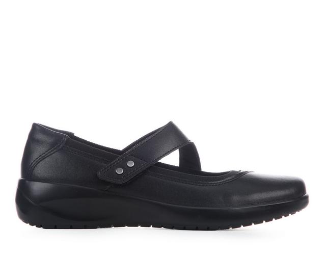 Women's Clarks Kaetlyn Jane Flats in Black color