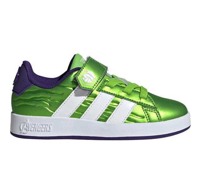 Kids' Adidas Little Kid & Big Kid Grand Court Marvel Avengers Sneakers in Green color