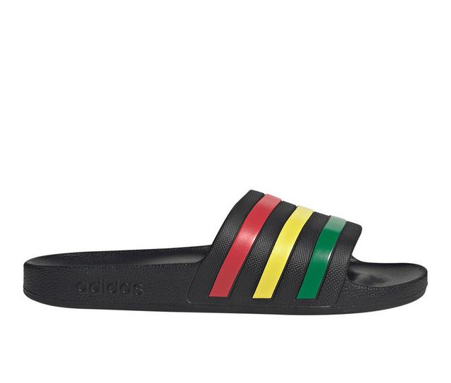 Men's Adidas Adilette Aqua Slides Slides in Black color