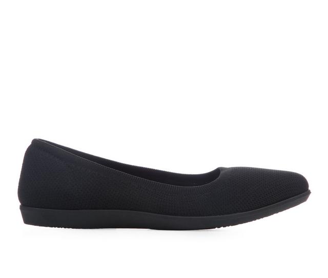 Women's Jellypop Chavi Flats in Black Knit color
