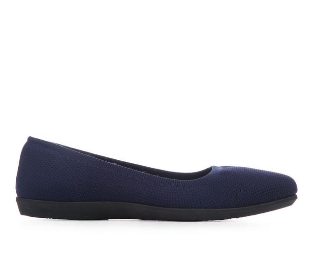 Women's Jellypop Chavi Flats in Navy Knit color