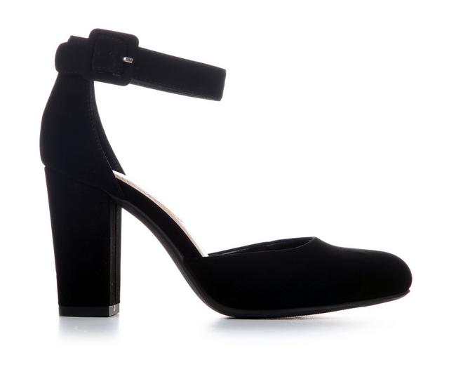 Women's Blue Aura Kaili Pumps in Black Nub color