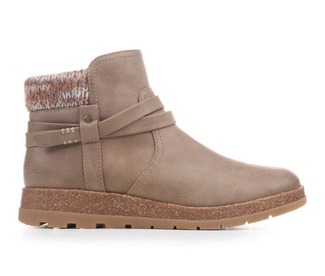 Women's EuroSoft Lilth Booties in Stone/Dk Brown color