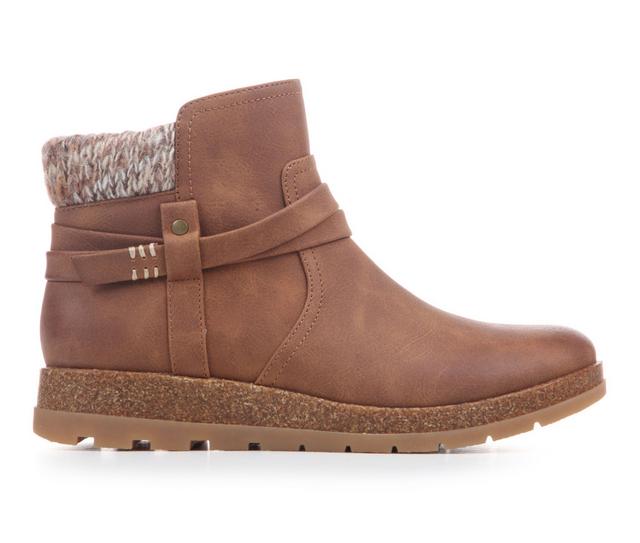Women's EuroSoft Lilth Booties in Brown/Dk Brown color