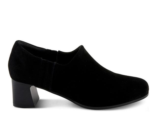 Women's SPRING STEP Bakersfield Shooties in Black Suede color