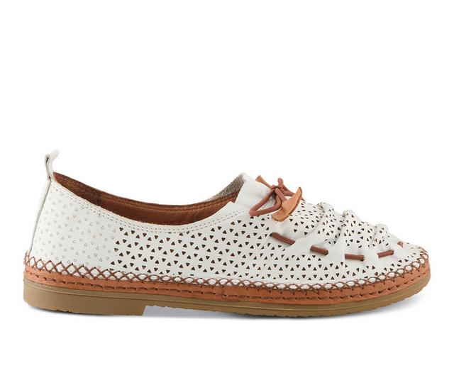 Women's SPRING STEP Berna Perf Slip-ons in White color