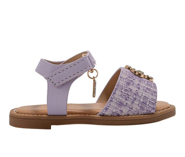 Girls' Bebe Toddler Blythe Sandals in Lavender color