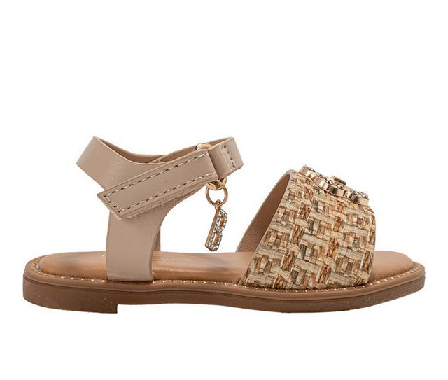 Girls' Bebe Toddler Blythe Sandals in Tan color