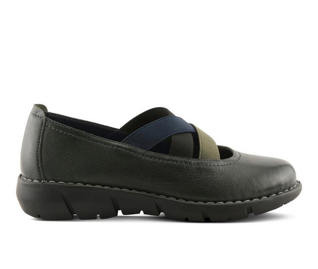 Women's SPRING STEP Jax Slip-ons in Forest Green color