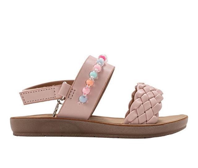 Girls' Bebe Toddler Briar Sandals in Blush color