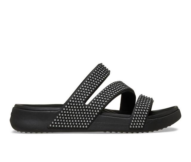 Crocs Getaway Gems Strappy in Black color