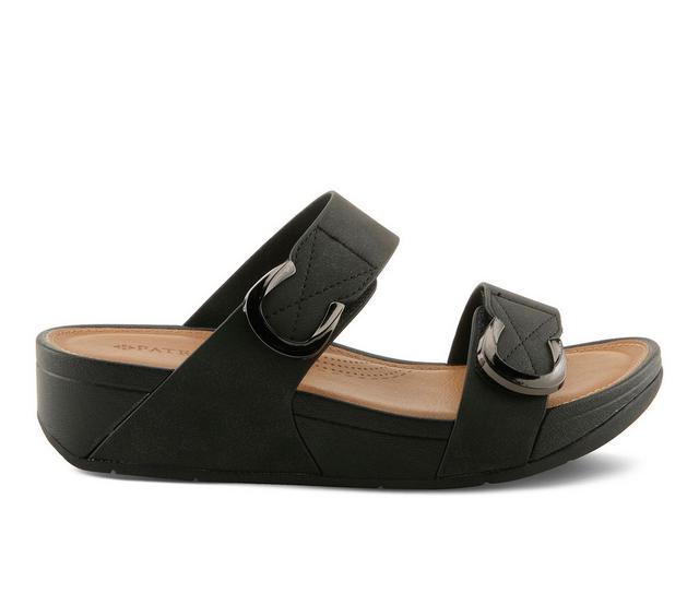 Women's Patrizia Oceandrive-Lux Wedge Sandals in Black color