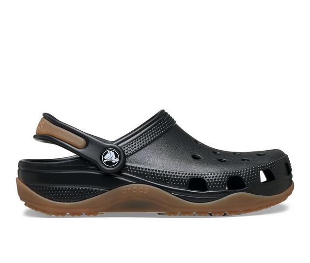 Kids' Crocs Little Kid & Big Kid Classic Evo Gum Clogs in Black Gum color