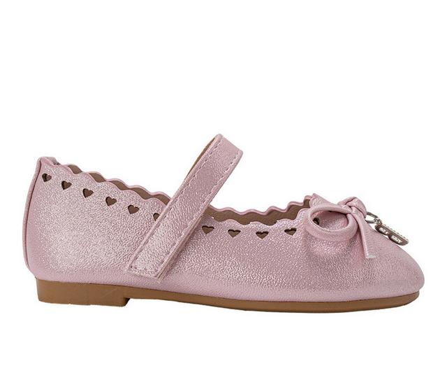 Girls' Bebe Toddler Gigi Mary Janes in Light Pink color