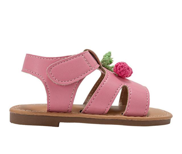 Girls' Bebe Juicy 5-10 Sandals in Pink color