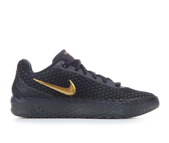 Men's Nike Lebron Witness X Basketball Shoes in Black/Gold color