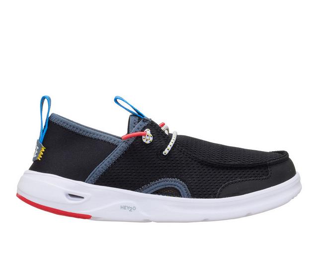Boys' HEYDUDE Little Kid & Big Kid Wally Hey 2.0 Mesh Slip-ons in Black color