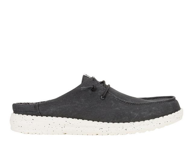 Women's HEYDUDE Wendy Slip Stretch Canvas Slip-ons in Black color