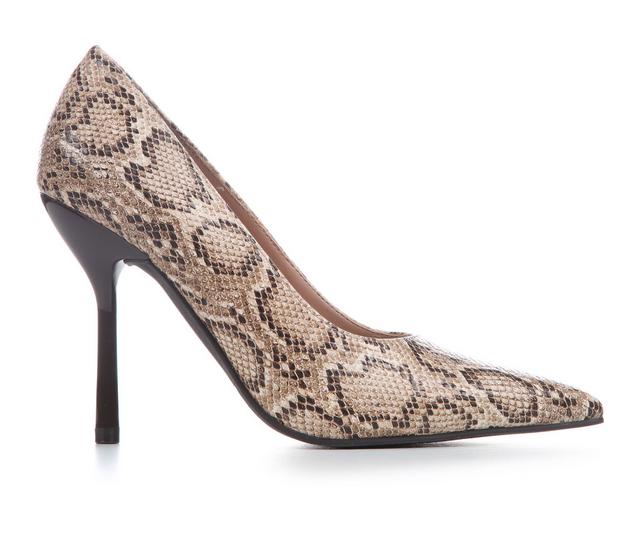 Women's MIA Arayah Pumps in Beige Snake color